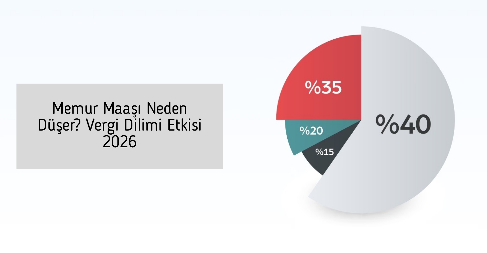 Memur Maaşı Neden Düşer? Vergi Dilimi Etkisi 2026